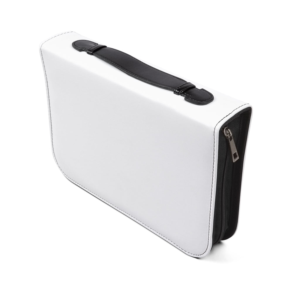 Bible Cover — 'Jesus Loves You' Pink Text Zippered Bible Organizer