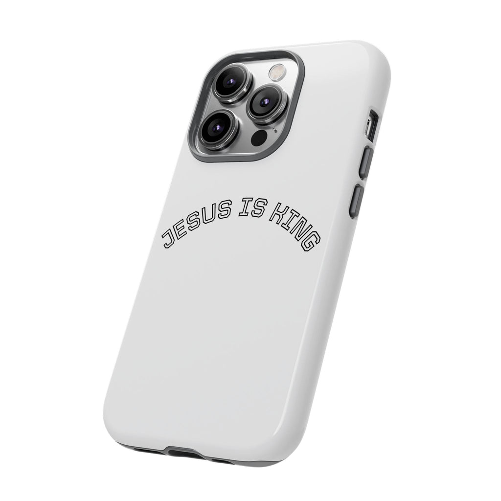 Phone Case — "Jesus Is King" Minimal Religious Protective Cover