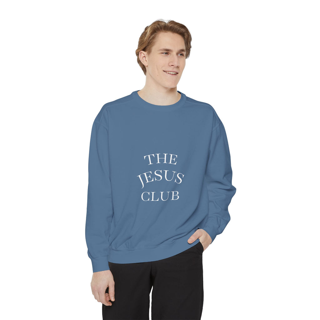 The Jesus Club Sweatshirt  Christian Faith Graphic Crewneck