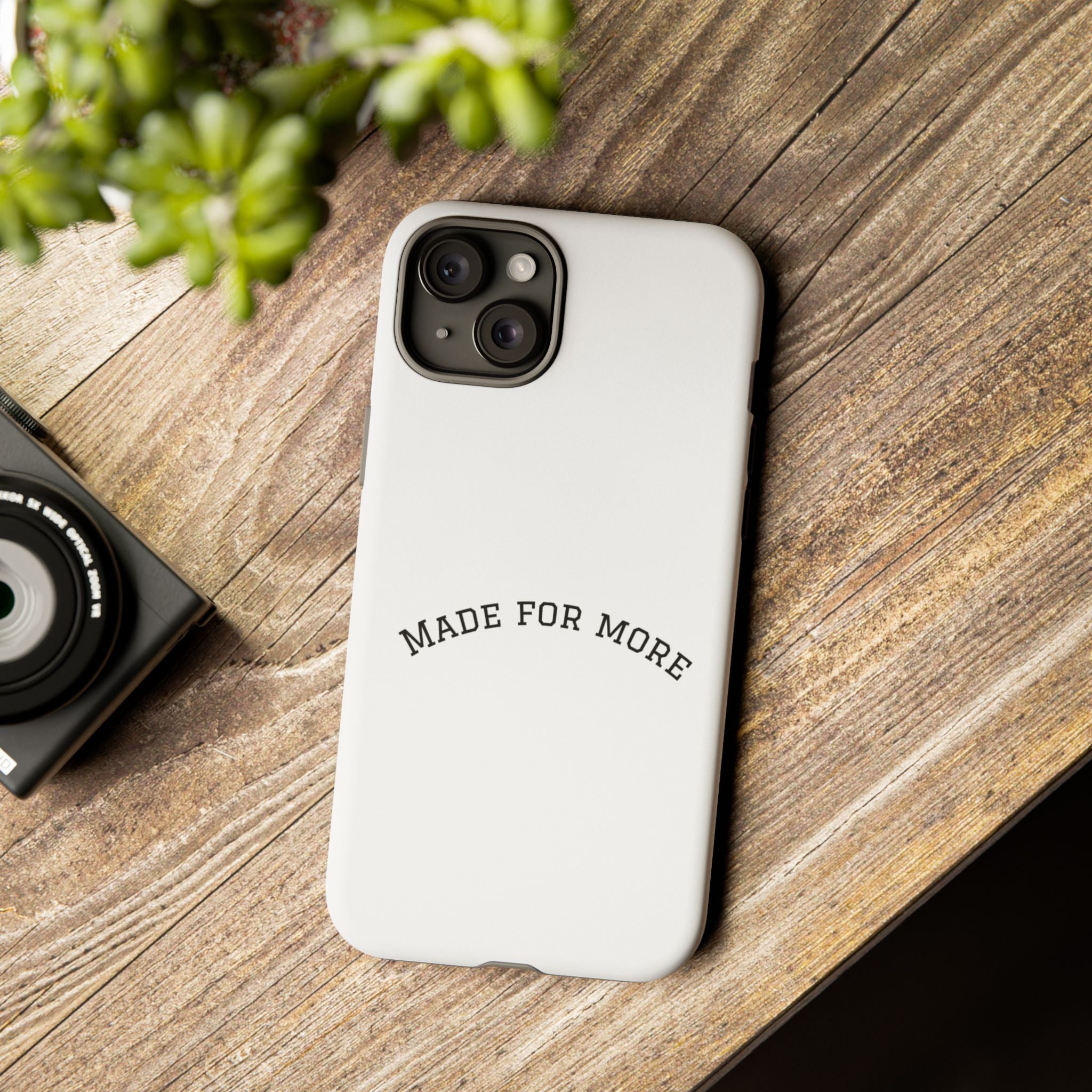 Made For More Tough Phone Case — Minimal Motivational Protective Cover