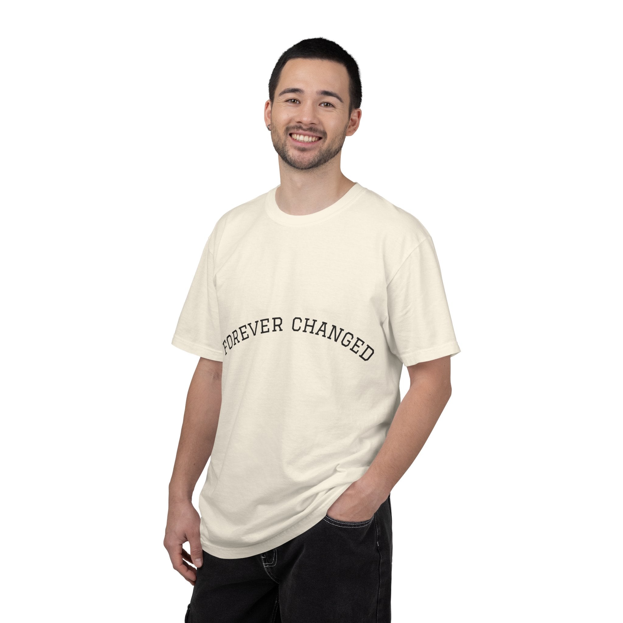 Forever Changed T-shirt Minimalist Curved Text Tee