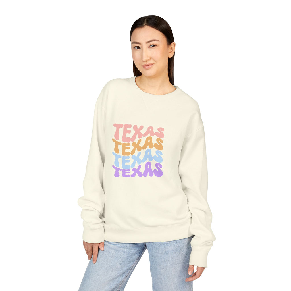 Texas Retro Stack Crewneck Sweatshirt