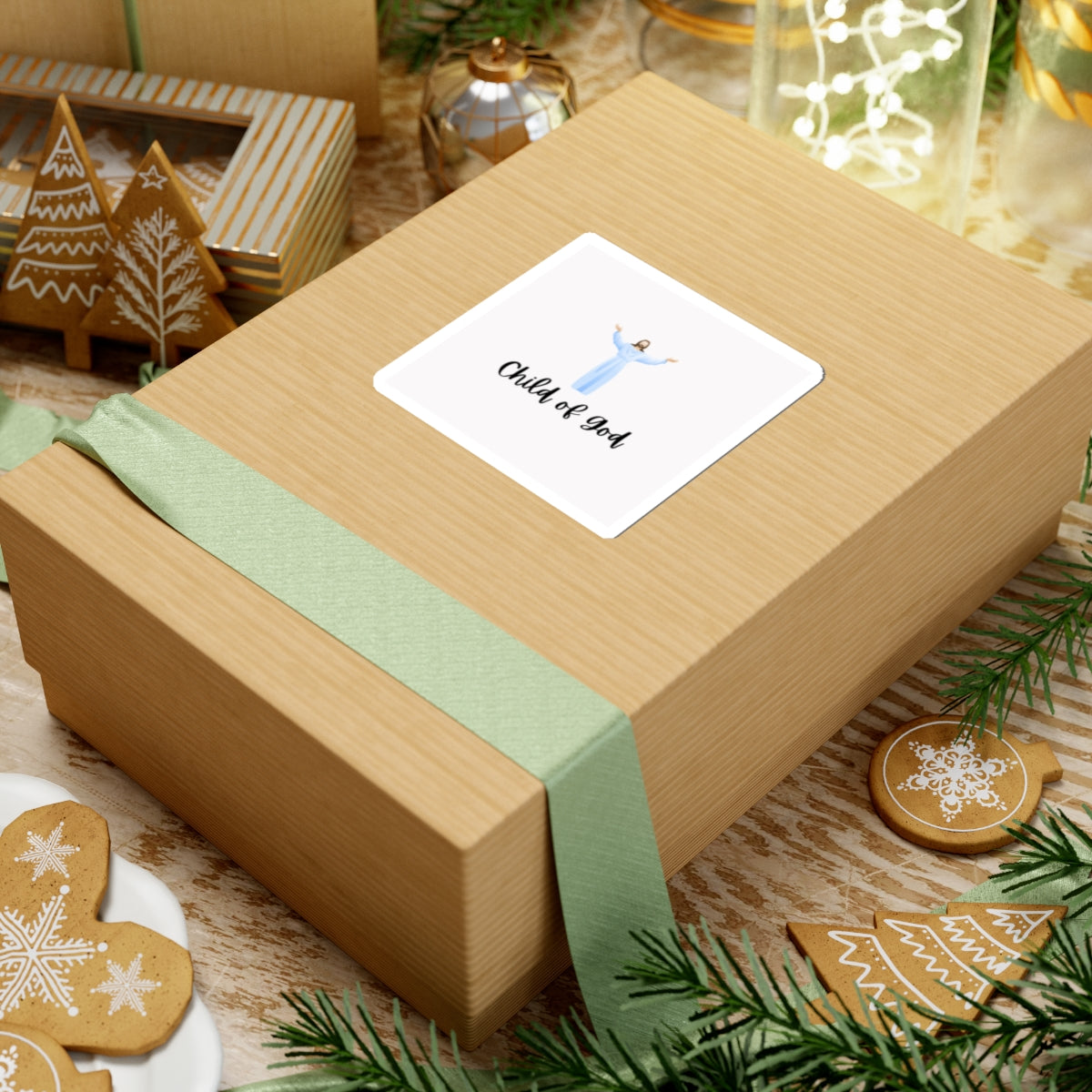 Child of God Christian Sticker — Jesus Illustration Faith Vinyl Kiss-Cut