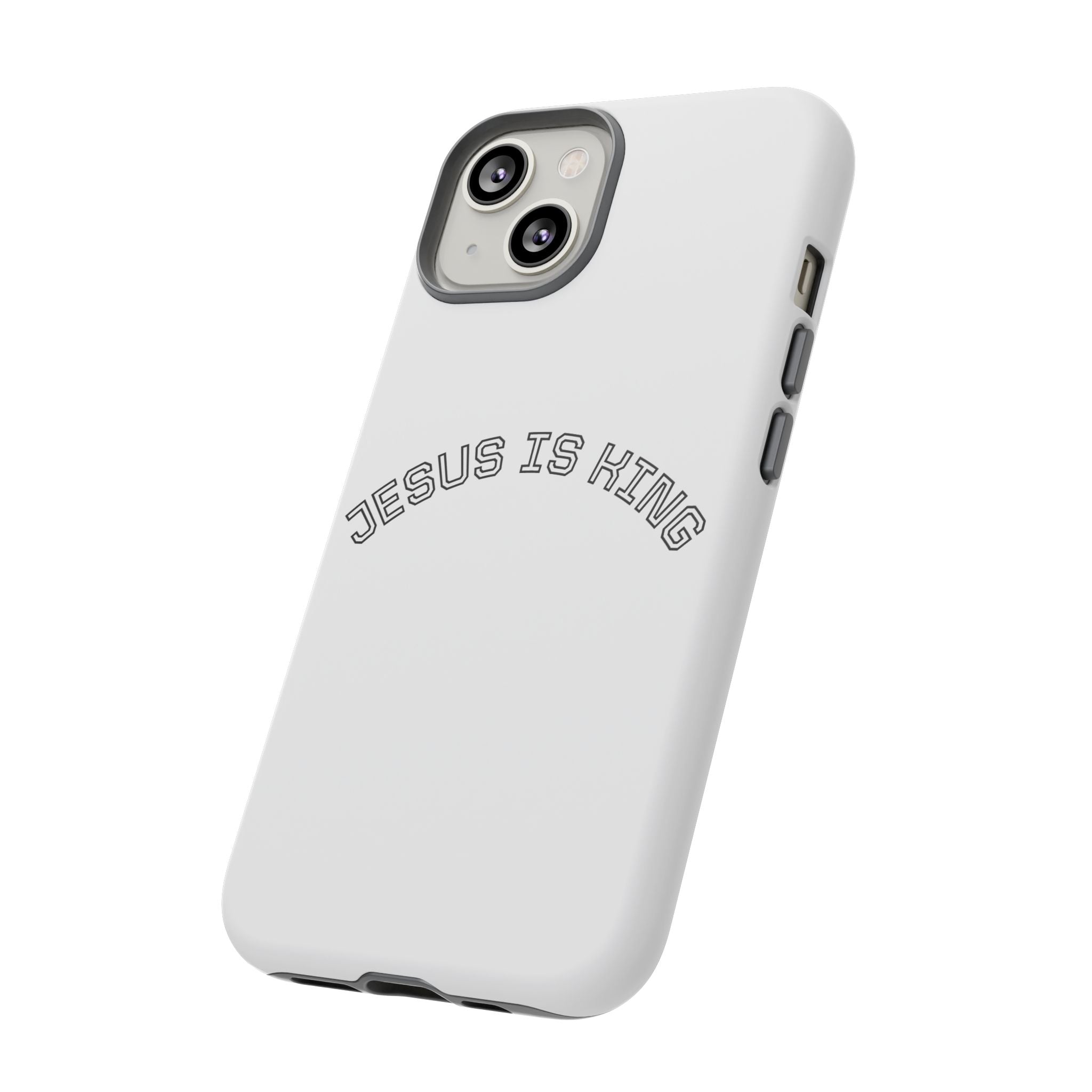 Phone Case — "Jesus Is King" Minimal Religious Protective Cover