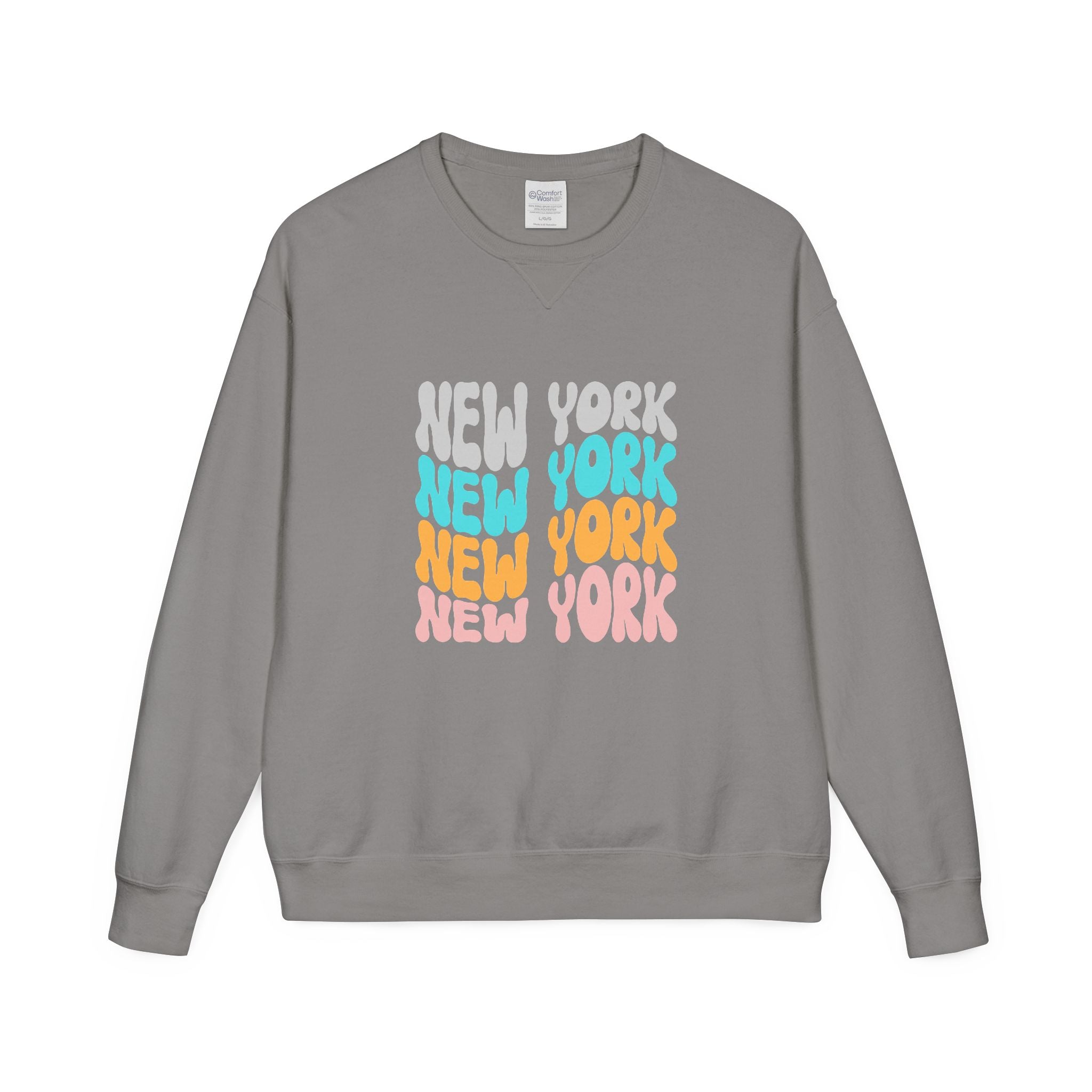 New York Retro Bubble Crewneck Sweatshirt