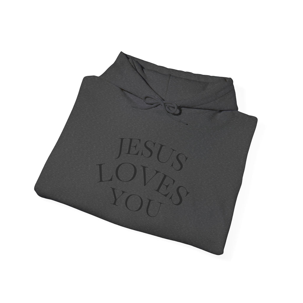 Jesus Loves You Hoodie - Minimal Faith Graphic Pullover