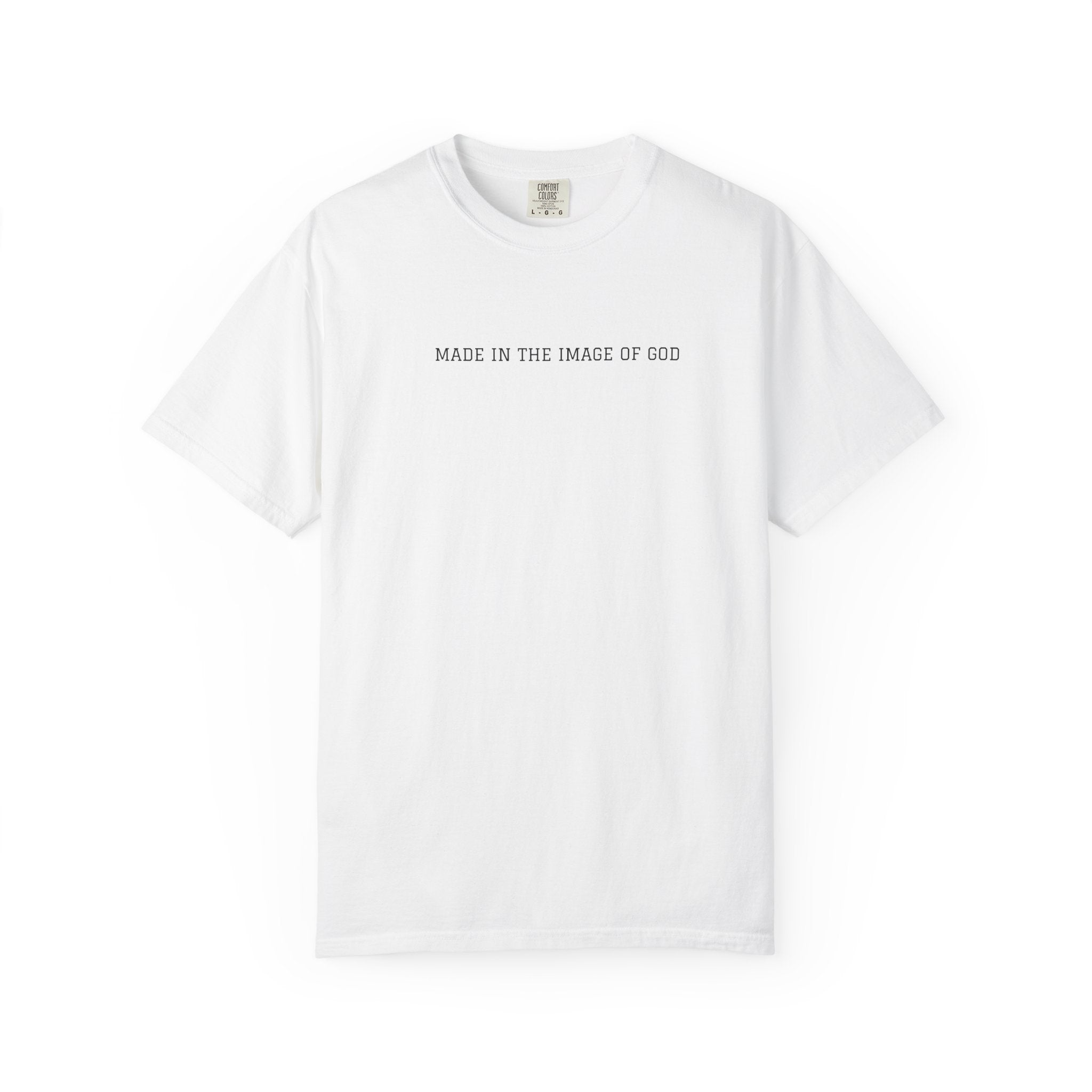 Made in the Image of God T-Shirt — Faith-Based Minimalist Christian Tee