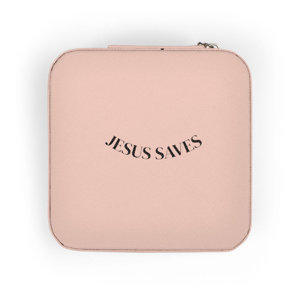 Compact Jewelry Travel Case — Portable Organizer with Ring Rolls & Compartments