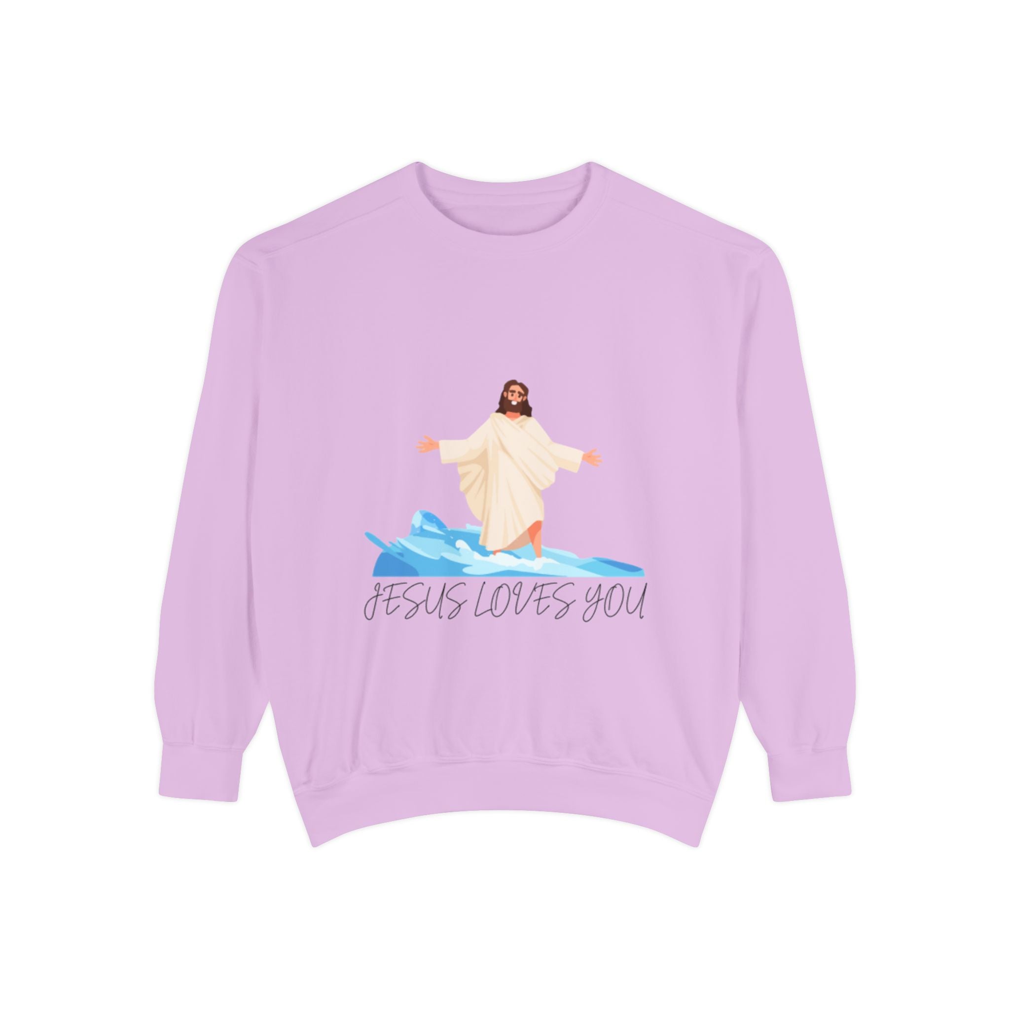 Jesus Loves You Sweatshirt — Christian Faith Graphic Crewneck