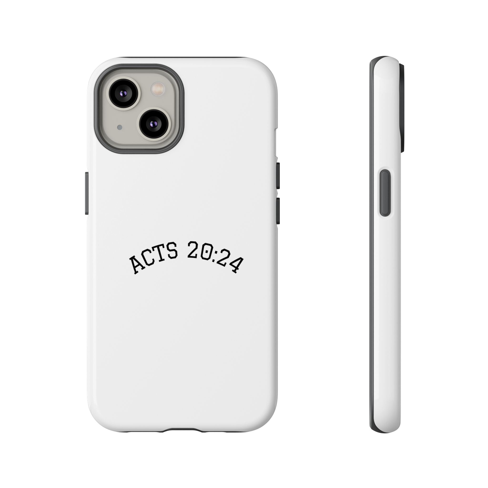 Acts 20:24 Phone Case — Minimal Christian Scripture Tough Case
