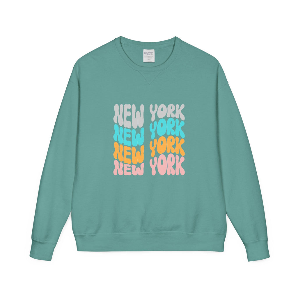 New York Retro Bubble Crewneck Sweatshirt