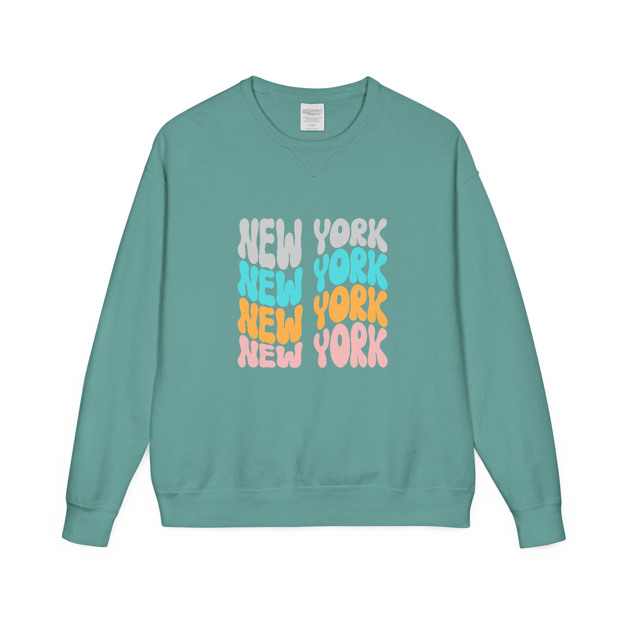New York Retro Bubble Crewneck Sweatshirt
