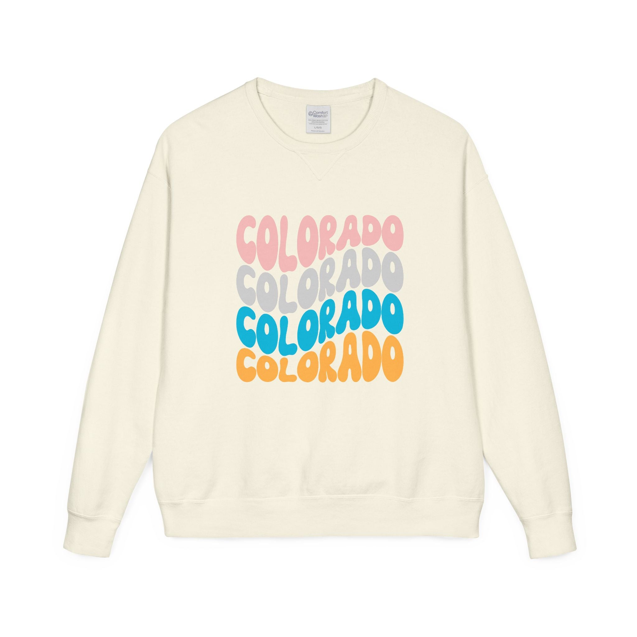 Colorado Retro Stack Crewneck Sweatshirt