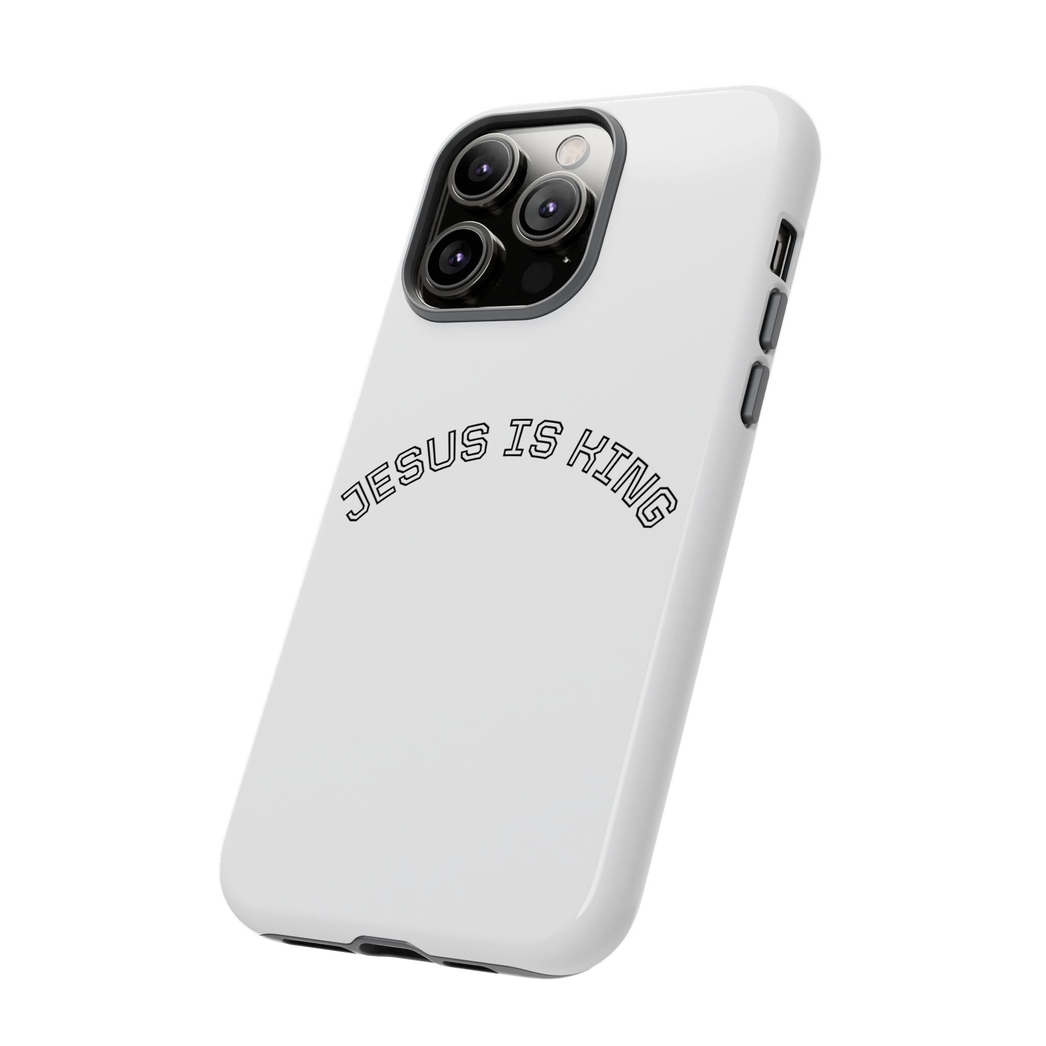 Phone Case — "Jesus Is King" Minimal Religious Protective Cover