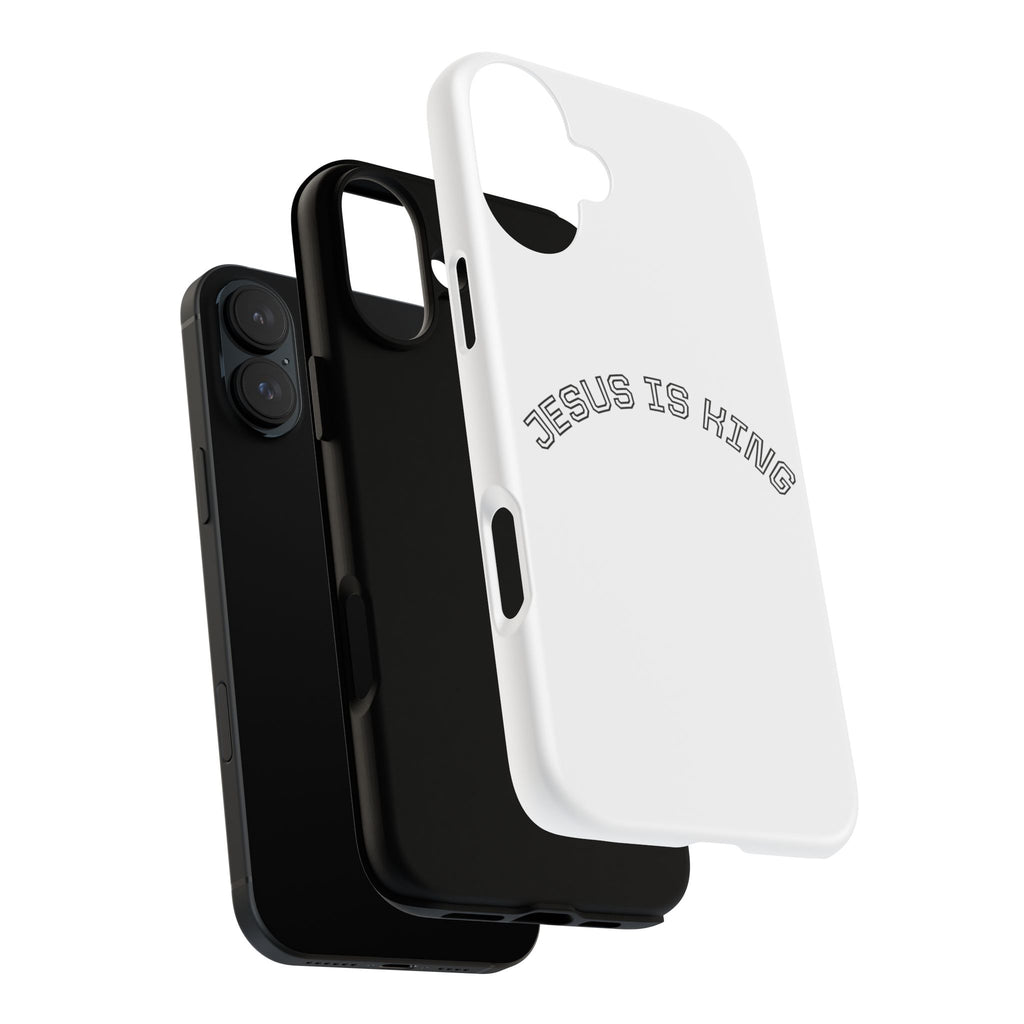 Phone Case — "Jesus Is King" Minimal Religious Protective Cover