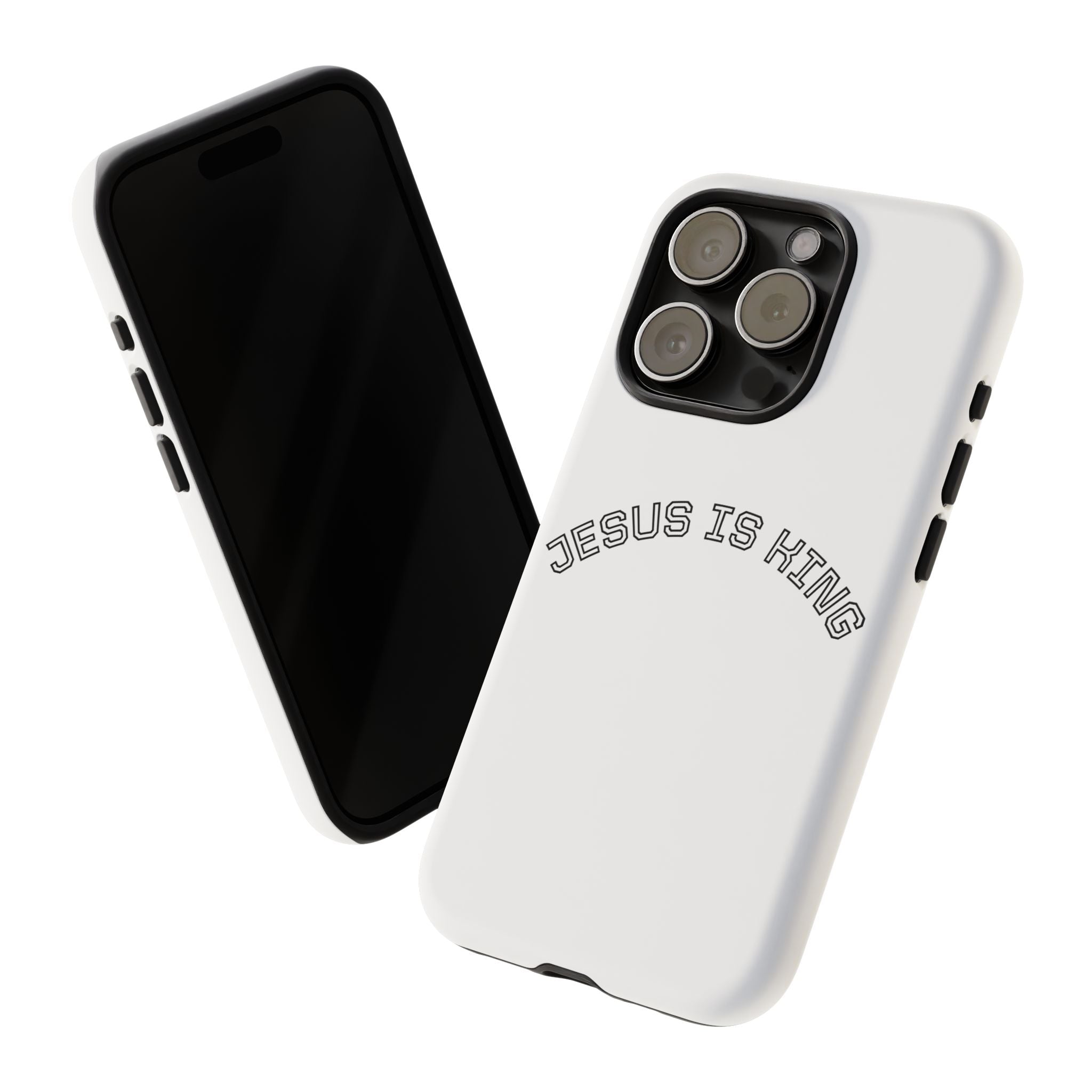 Phone Case — "Jesus Is King" Minimal Religious Protective Cover