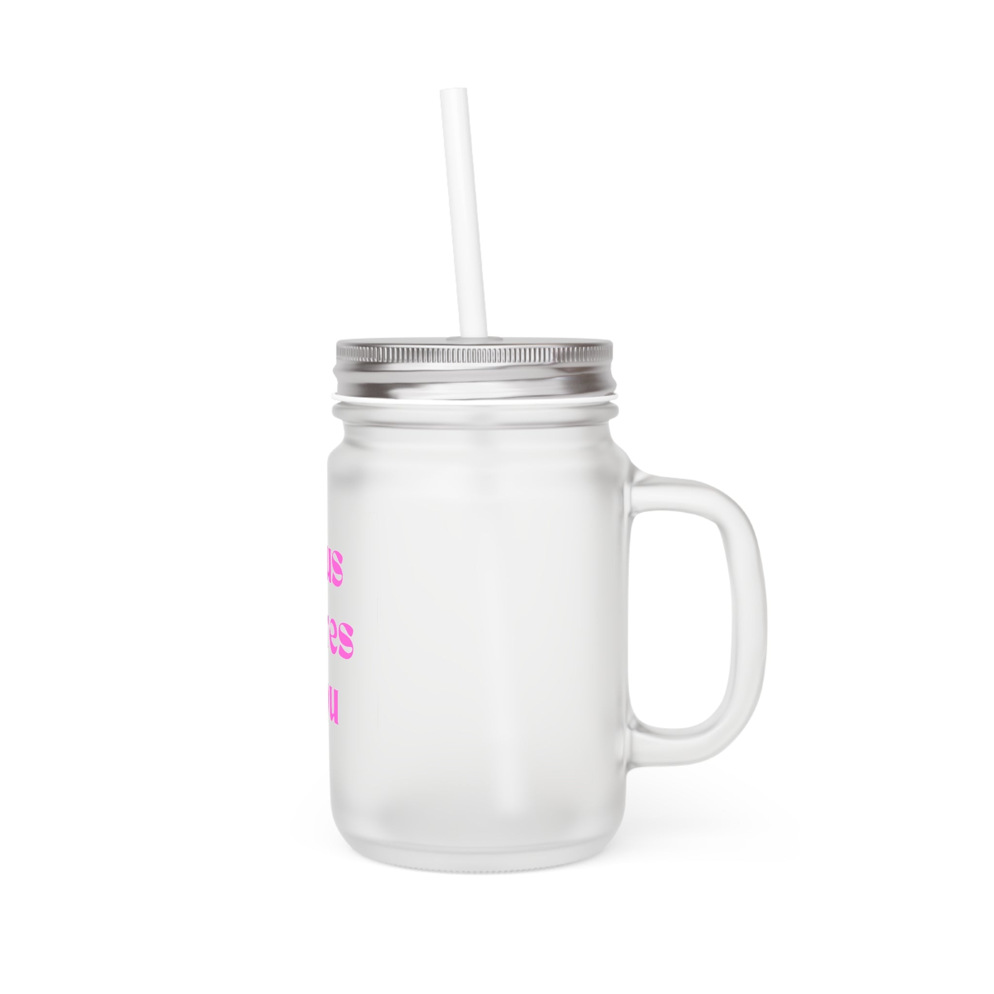 Jesus Loves You Mason Jar | Religious Scripture Drink Tumbler