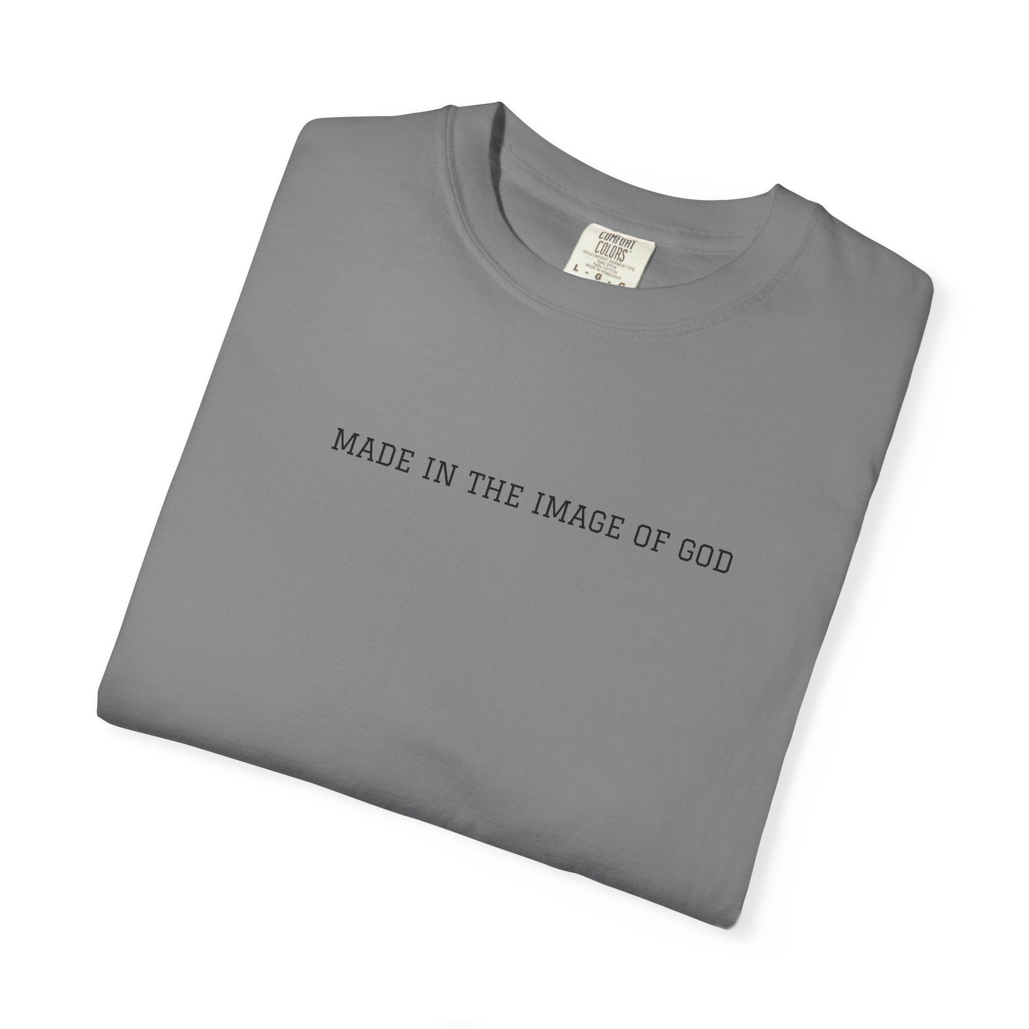 Made in the Image of God T-Shirt — Faith-Based Minimalist Christian Tee