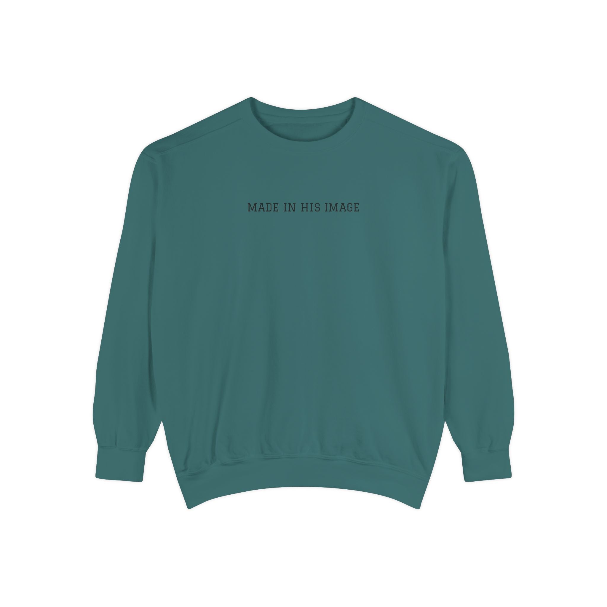 "Made in His Image" Christian Sweatshirt — Inspirational Religious Crewneck