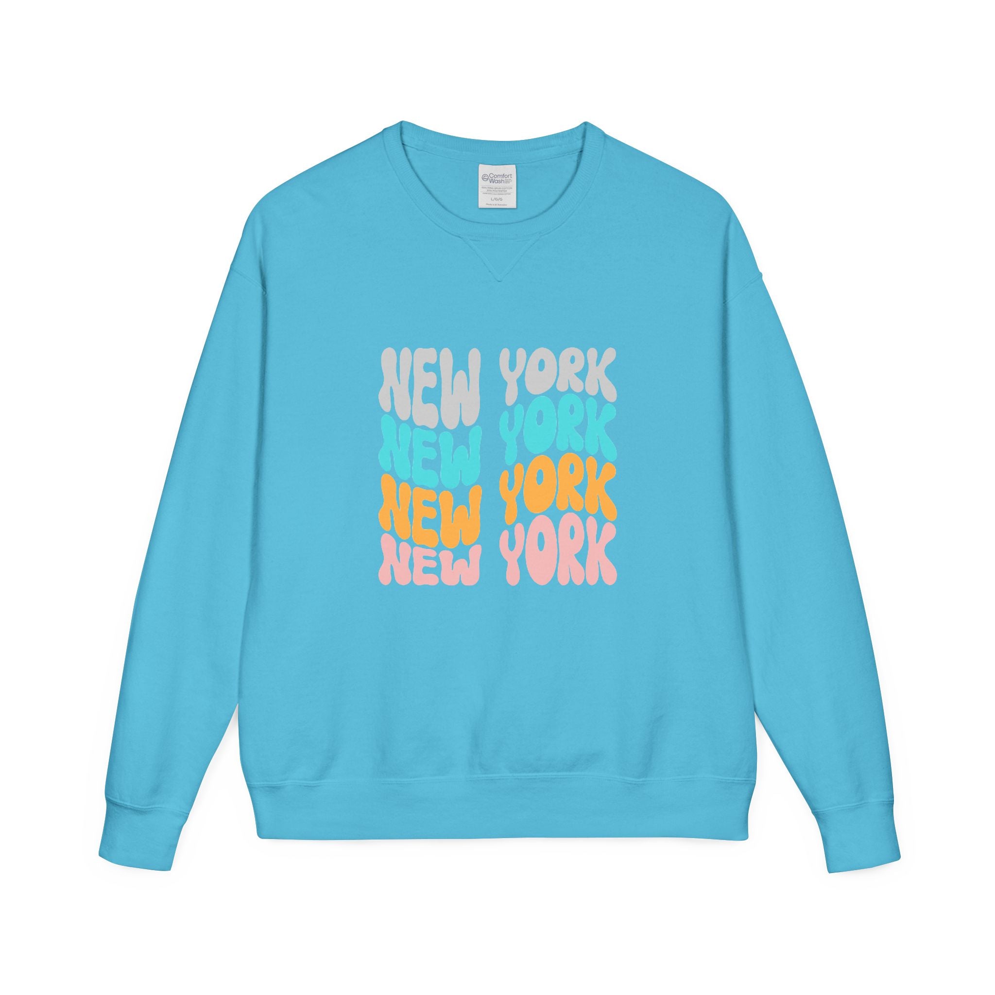 New York Retro Bubble Crewneck Sweatshirt